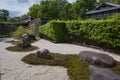 The rock garden inside NijÃÂ Castle.  Kyoto Japan Royalty Free Stock Photo